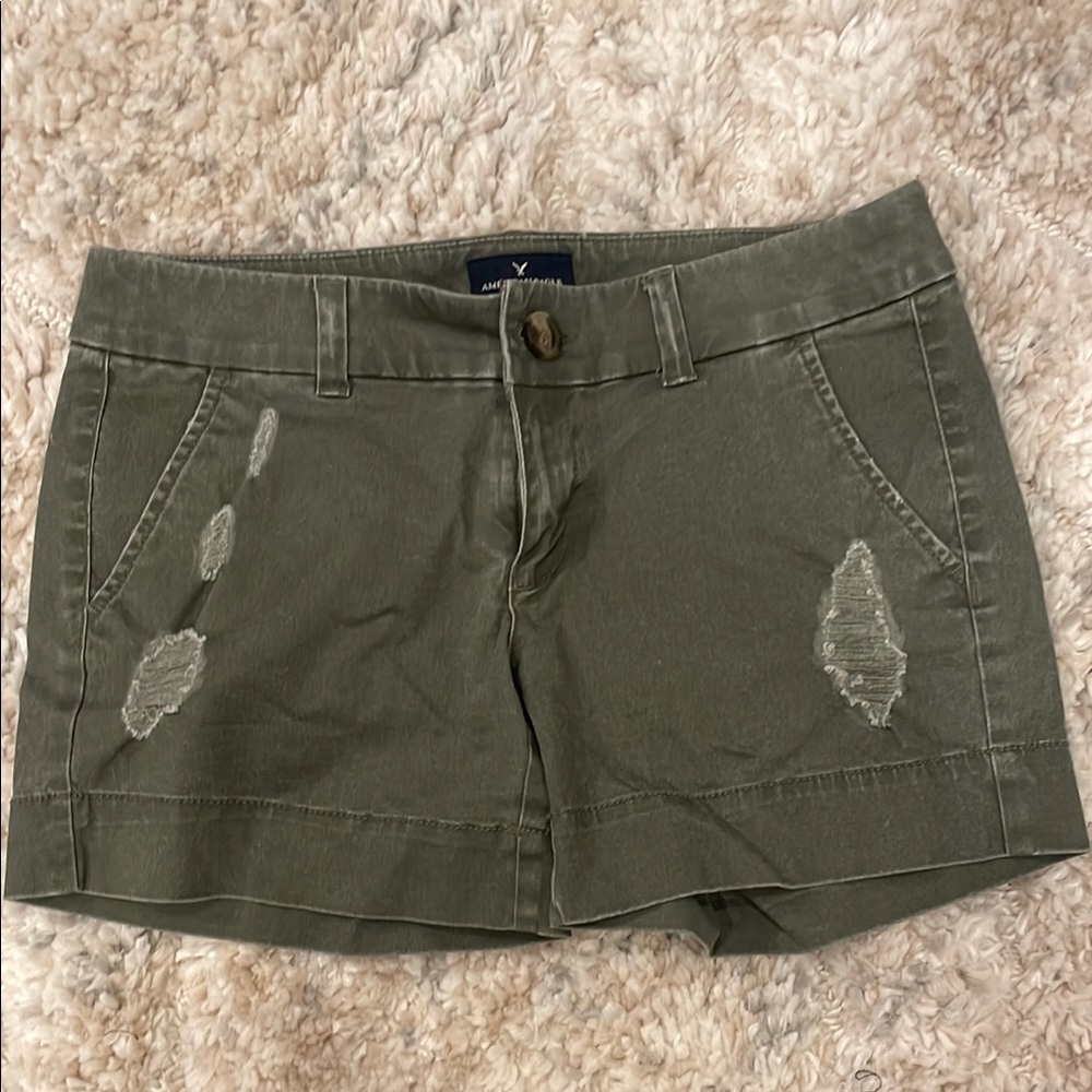 American Eagle Outfitters Green Cargo Shorts